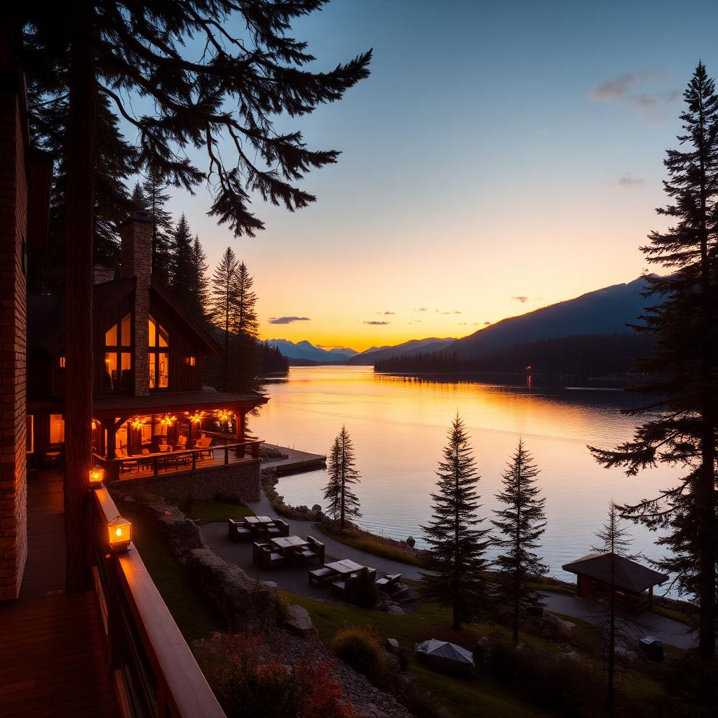 Boutique lakeside resort