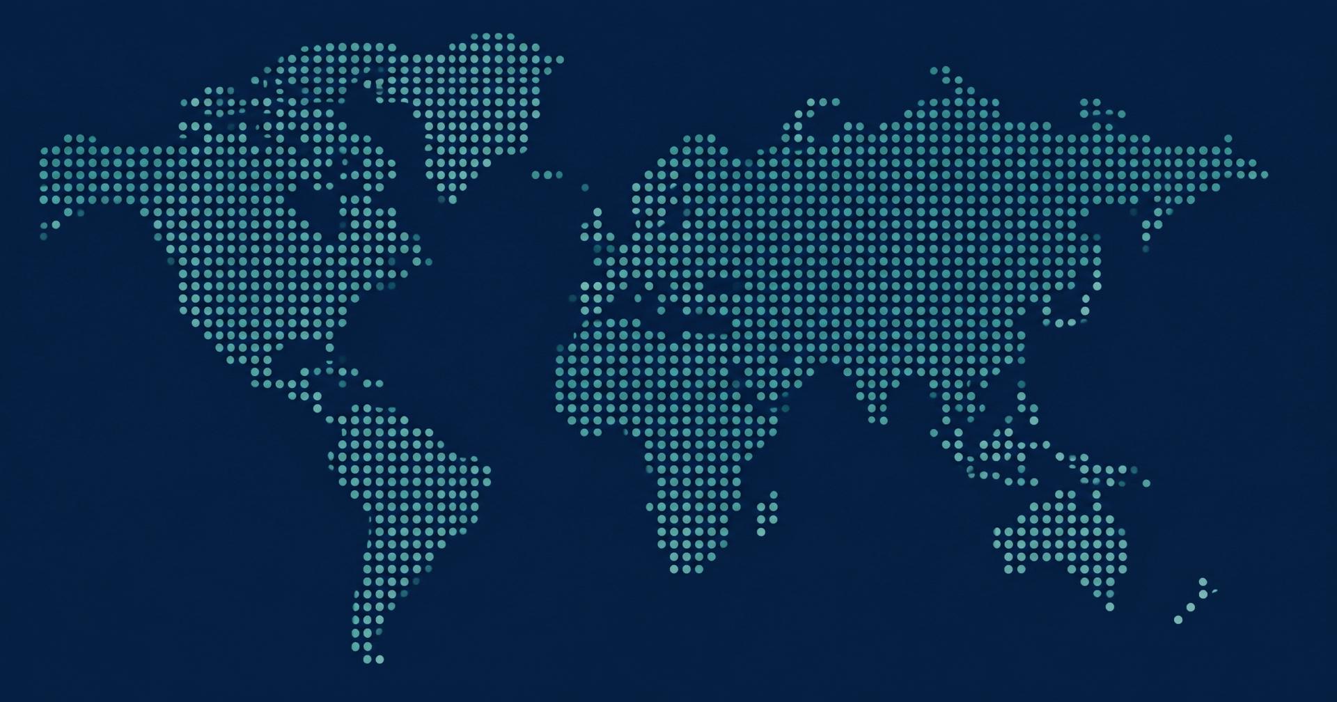 Global destinations map